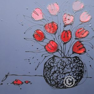 2224 Red Velvet (with resin details on blooms)