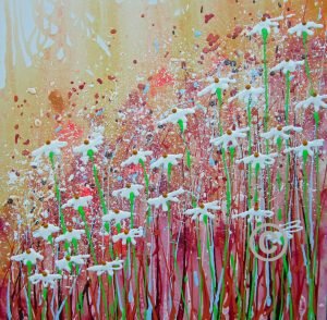 2219 Daisy Sunshine (with glitter and bee)