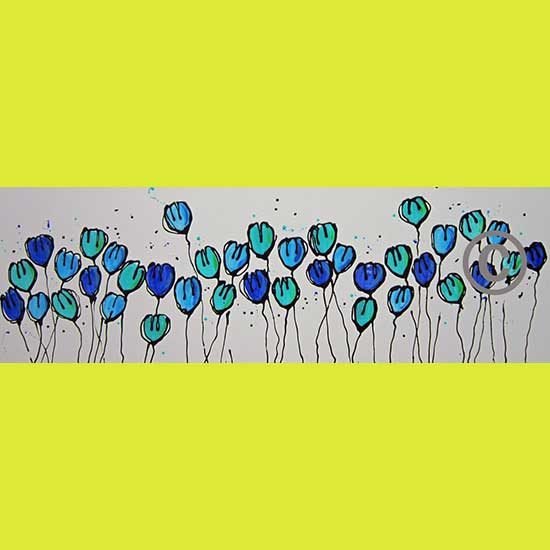 2291 Indigo Splash (with resin highlights) 24x70”