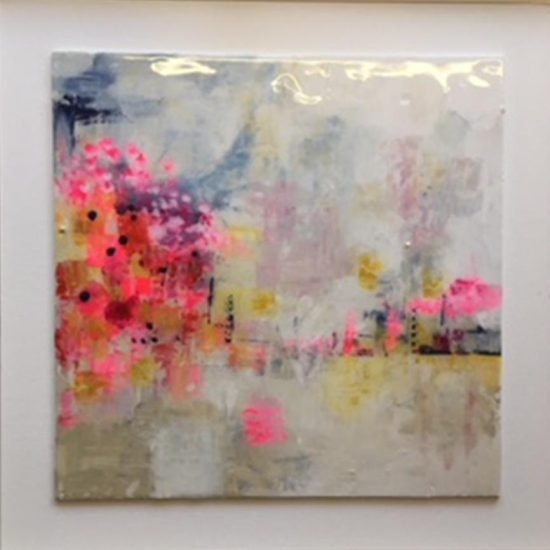 C2344 Serendipity (coated in resin, framed in white) 50x50cm