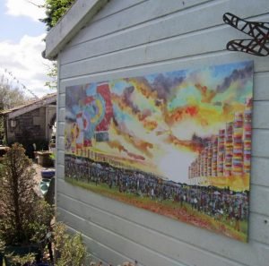 Exterior Glastonbury Festival Prints