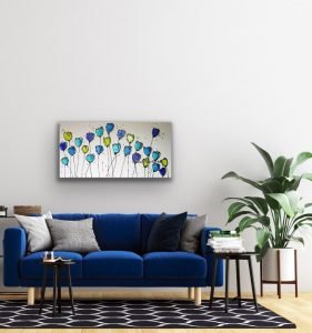 Indigo Blue in a room 1