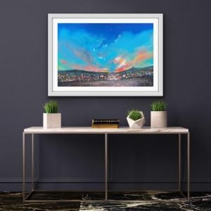 Mr Blue Sky in a room
