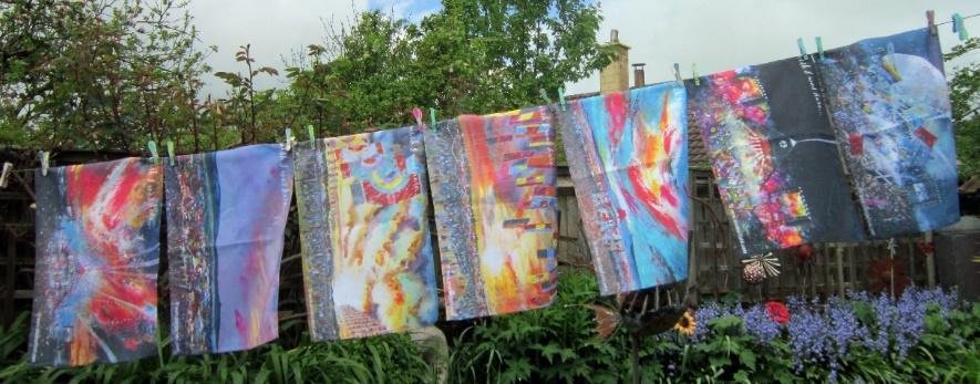 Glastonbury towel prints