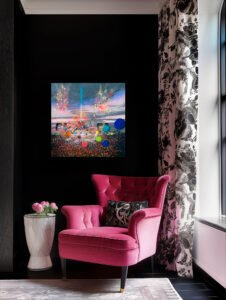 canvas print and aluminium room set