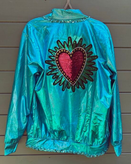 Blue Heart back gender neutral size M £50.00