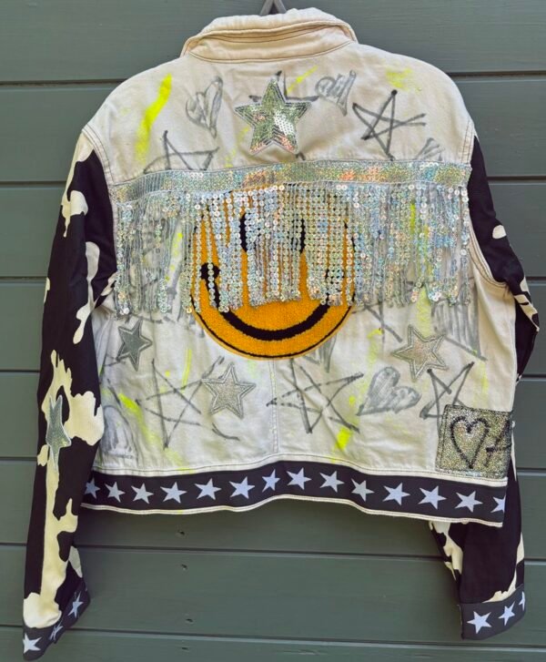 Cow Star back (glow in the dark details) size S £200.00