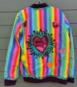 Rainbow Hearts back gender neutral size L £50.00