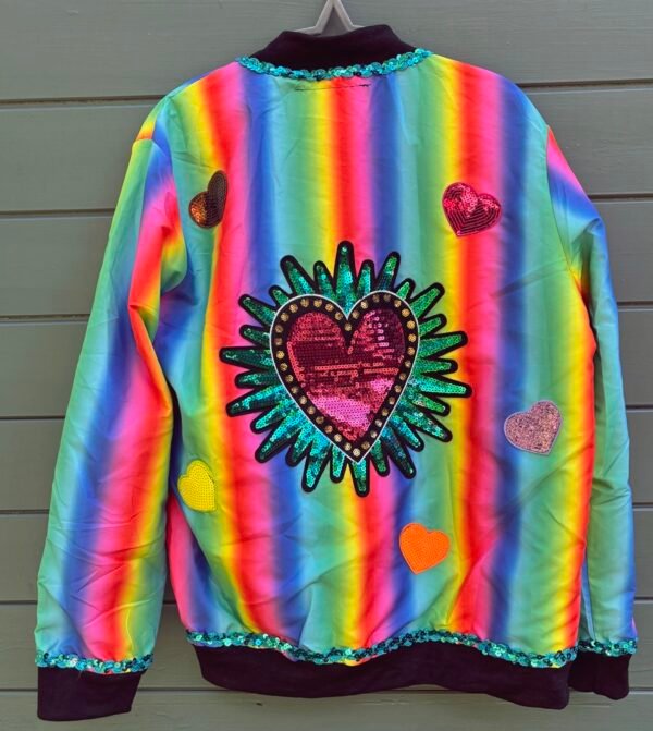 Rainbow Hearts back gender neutral size L £50.00